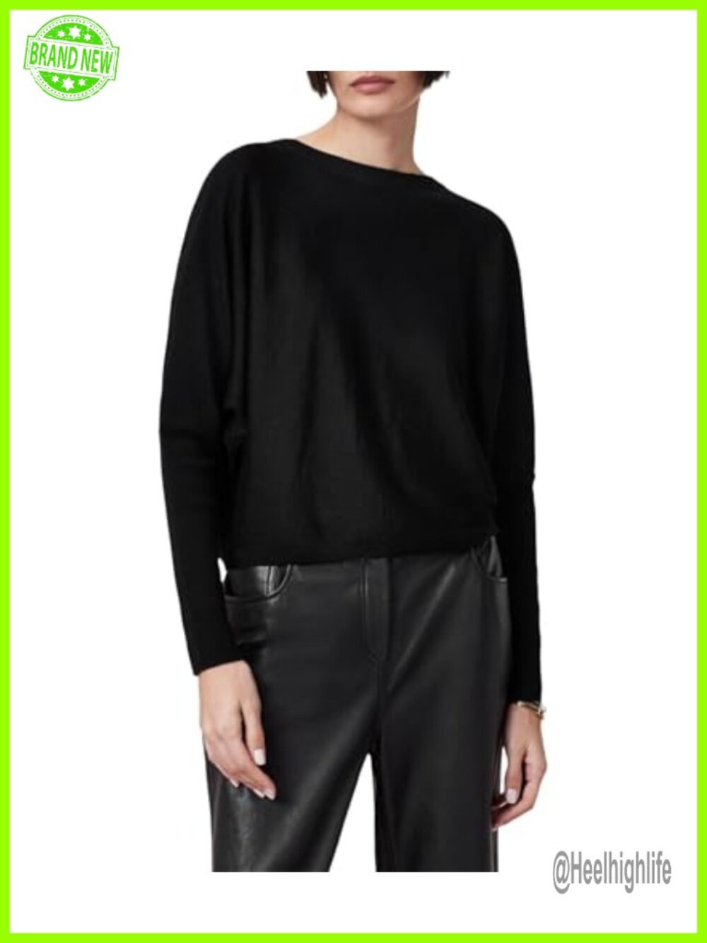 Julieana Wrap Sweater Pullover Women's Long Sleeve Regular Fit Knit Top